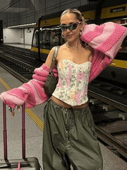 Pullover mit Rundhalsausschnitt und Streifen