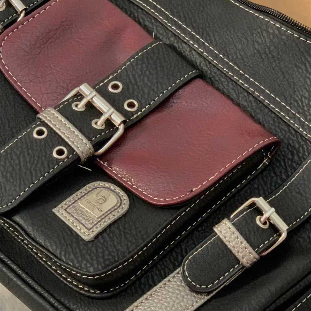 90s Vintage Pu Leather Y2K Crossbody Bag