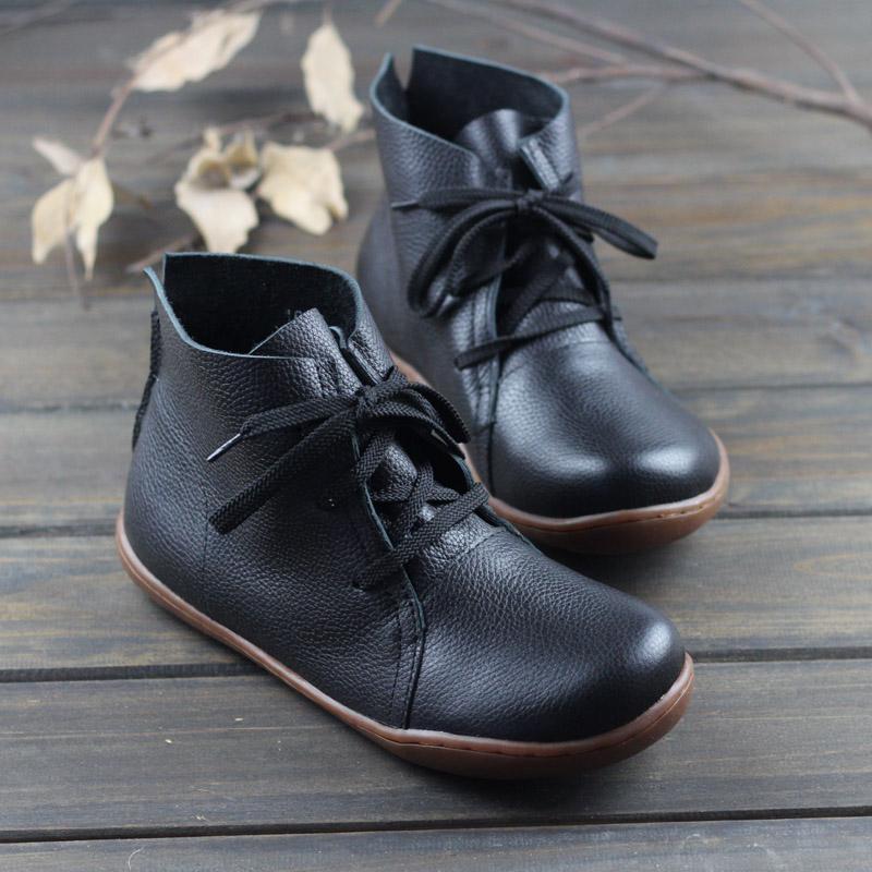 Ankle Booties Schnürschuhe Freizeitschuhe Flats