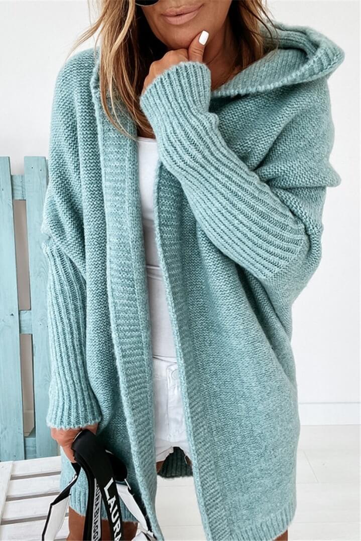 Temperament Commuter Fledermausförmiger Kapuzenpullover