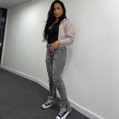 Washed White Slim Jeans