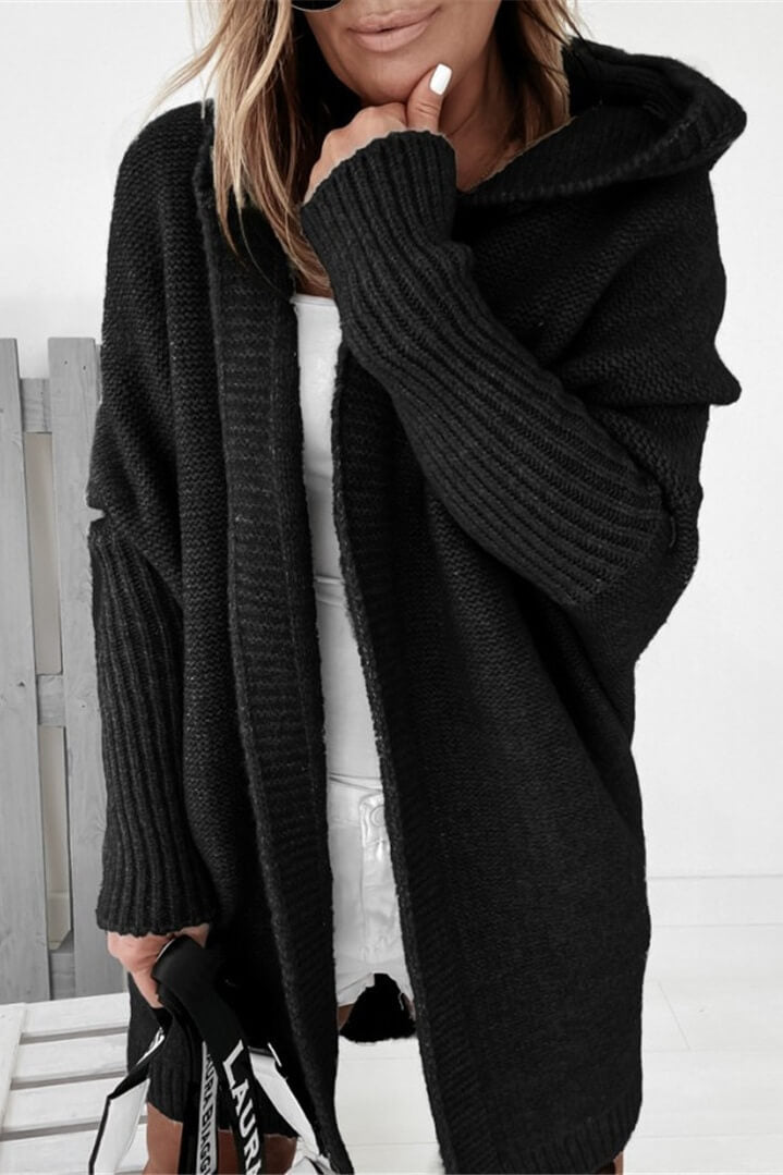 Temperament Commuter Fledermausförmiger Kapuzenpullover