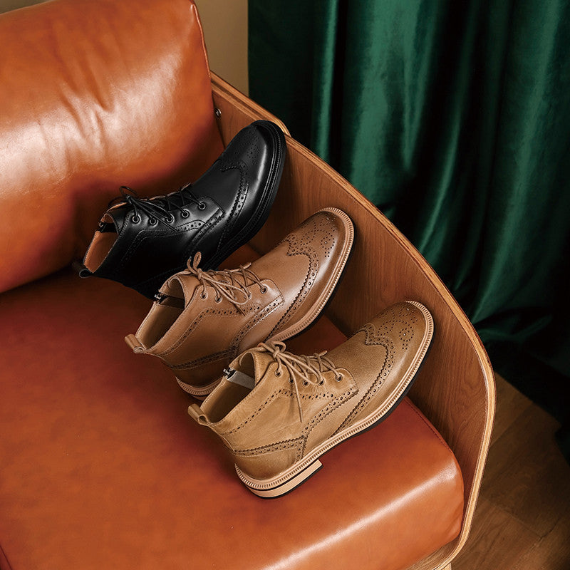 Fargo Brogue Combat Boots Newgew