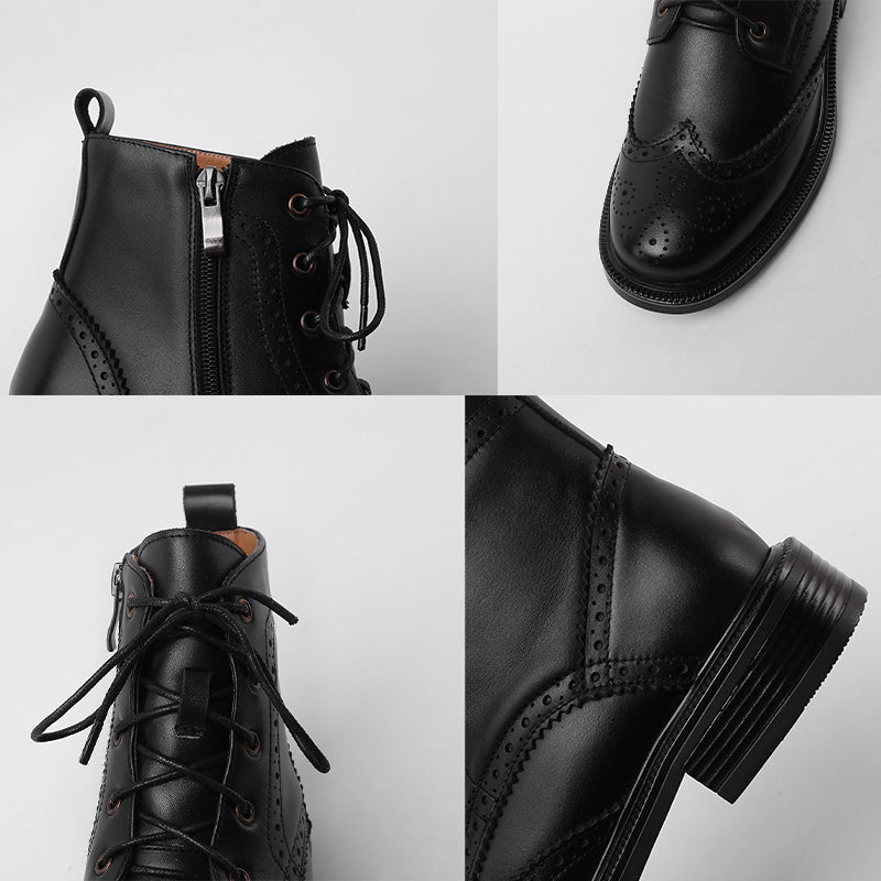 Fargo Brogue Combat Boots Newgew