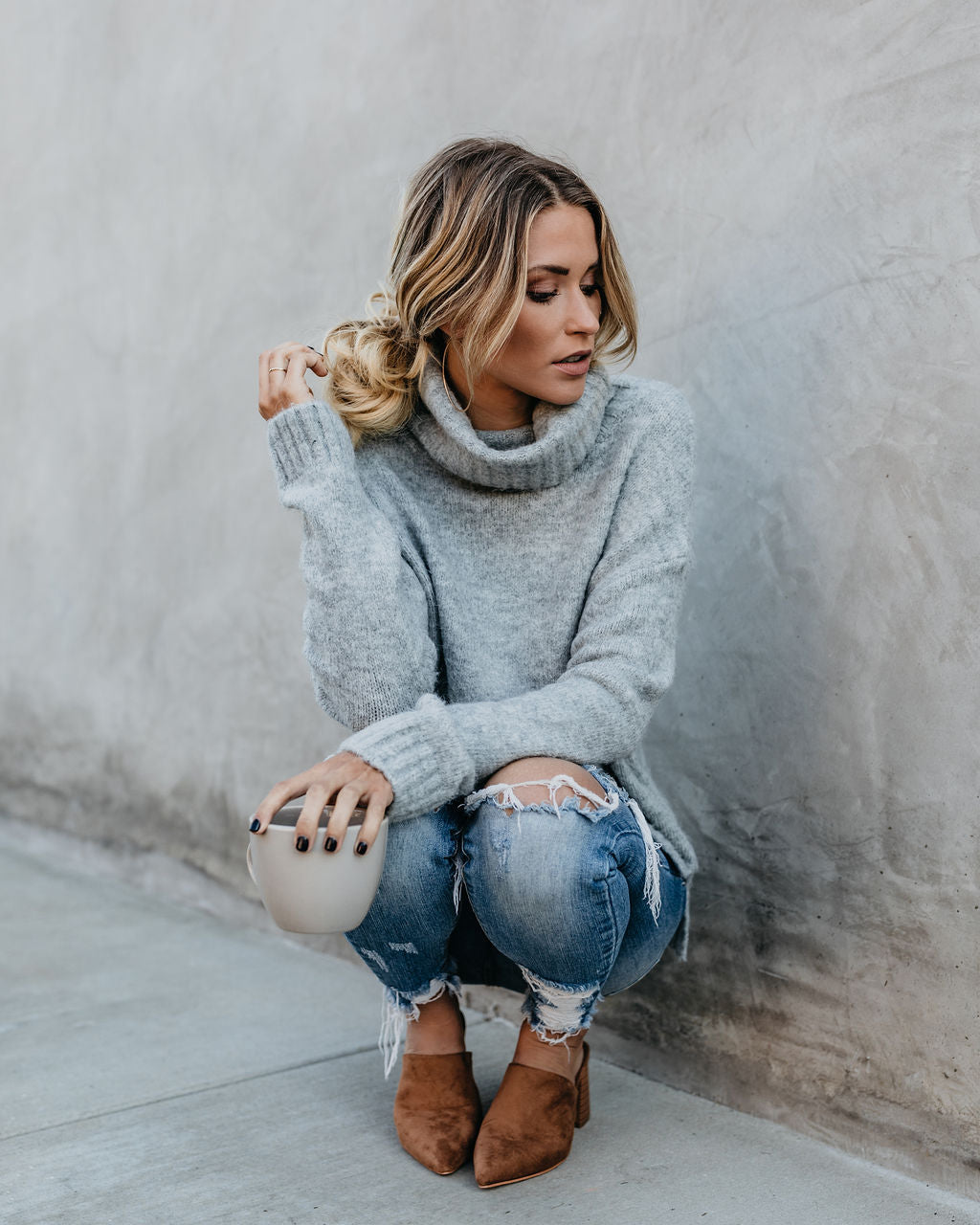 Henry Sweater - Heather Grey - FINAL SALE