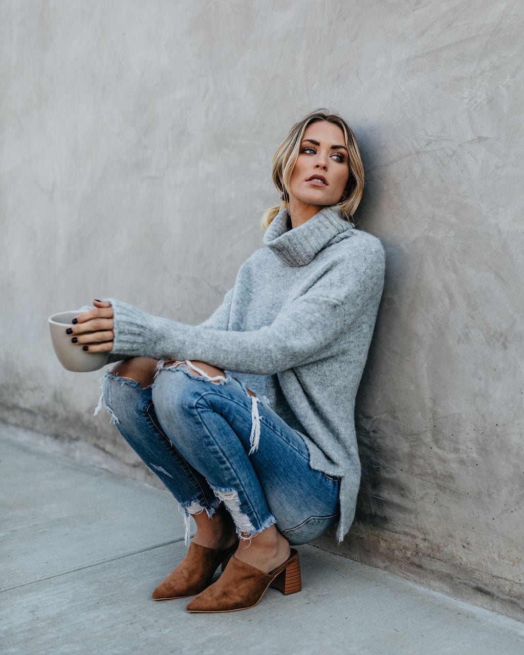 Henry Sweater - Heather Grey - FINAL SALE