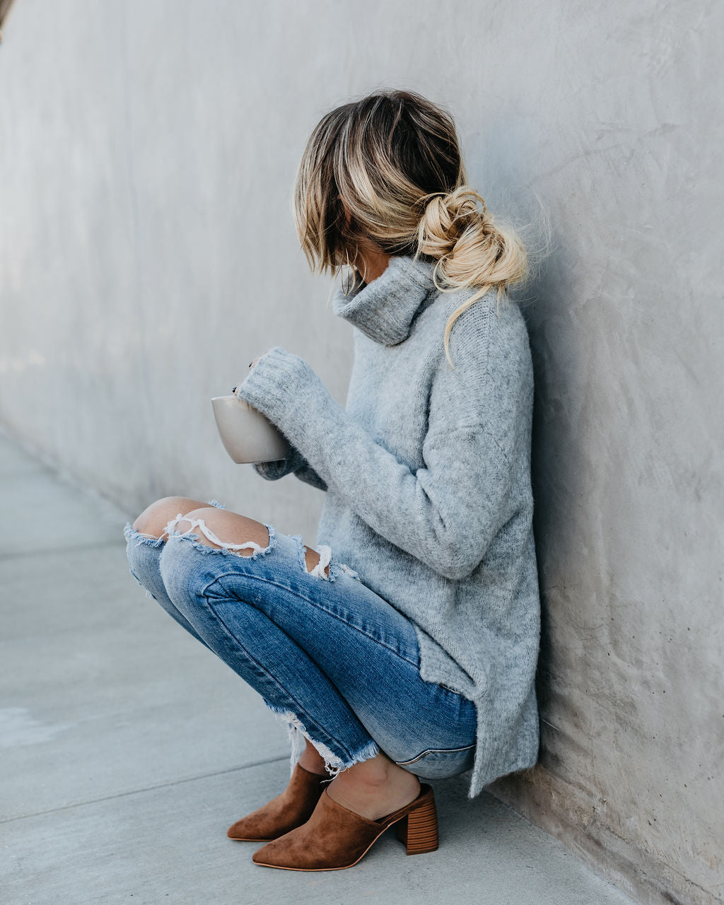 Henry Sweater - Heather Grey - FINAL SALE