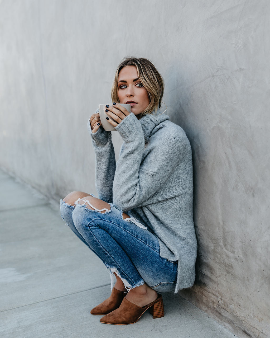 Henry Sweater - Heather Grey - FINAL SALE