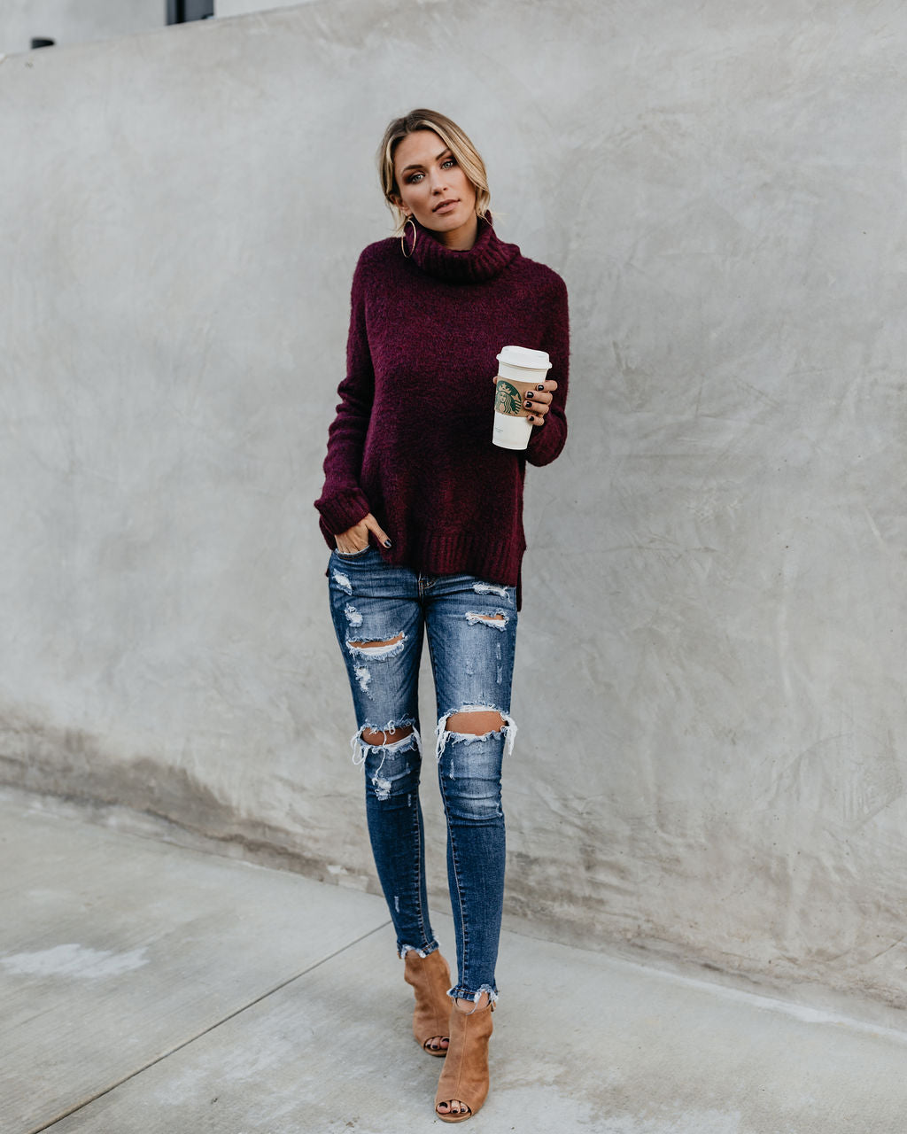 Henry Sweater - Wine - FINAL SALE