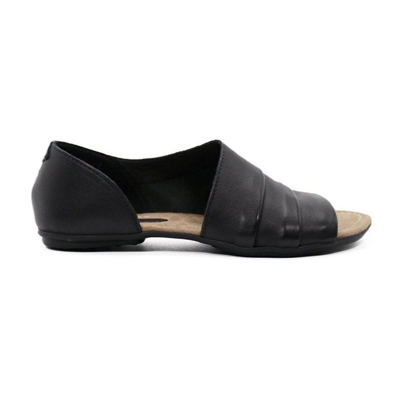 Women Ruffles Pu Slip-on Casual Flat Sandals Newgew