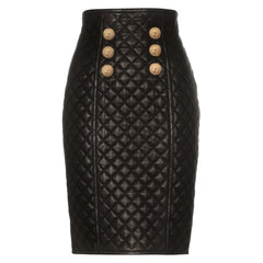 Arlene gesteppter Lederrock