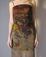 Midnight Garden Mesh-Kleid 
