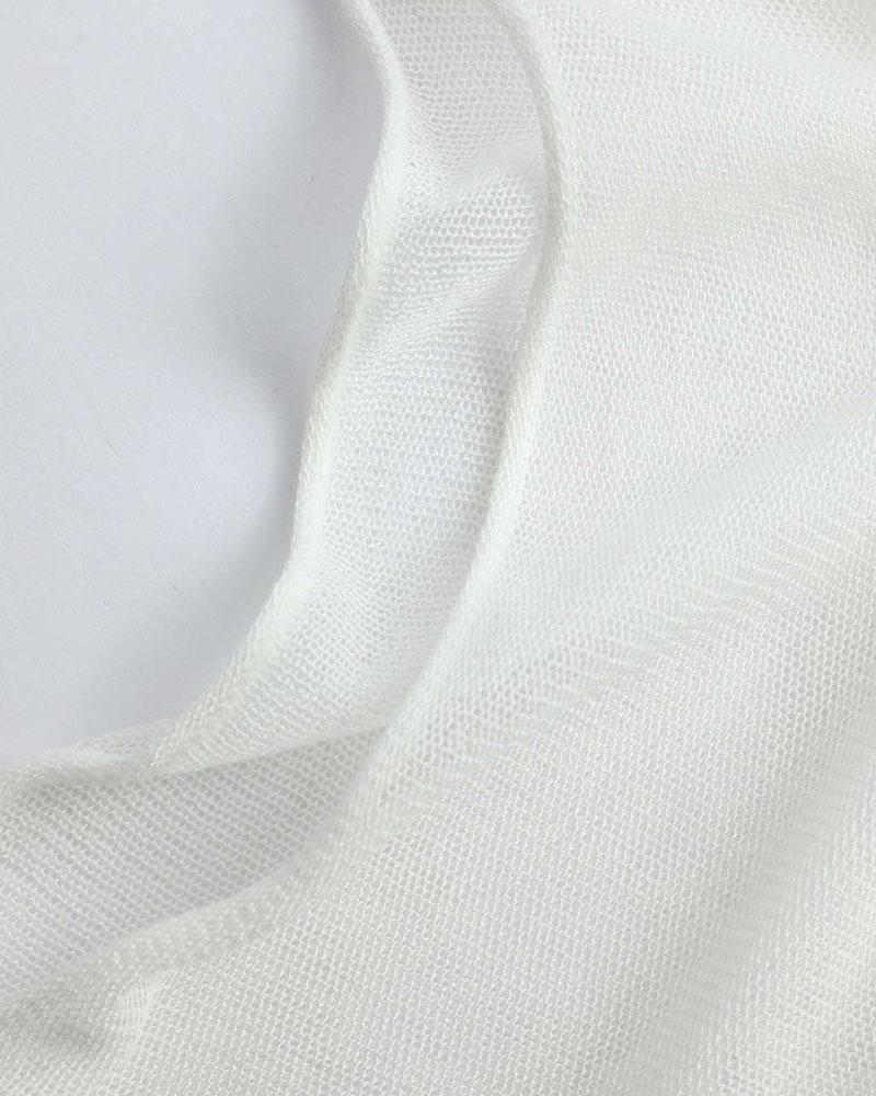 Therris – Schulterfreies Bandeau-Netzoberteil 