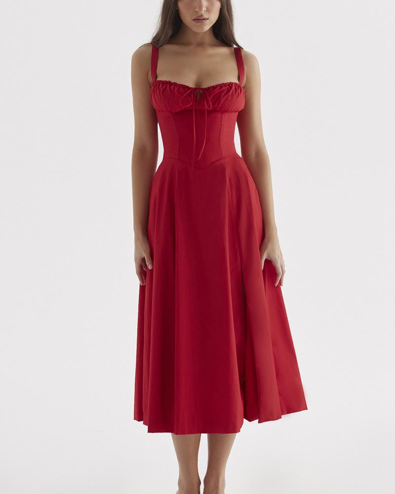 Mzya Korsett-Midikleid 