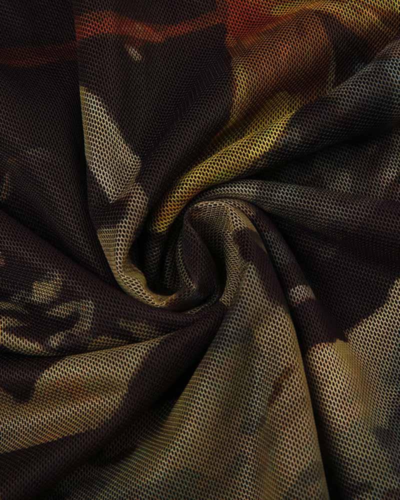 Midnight Garden Mesh-Kleid 