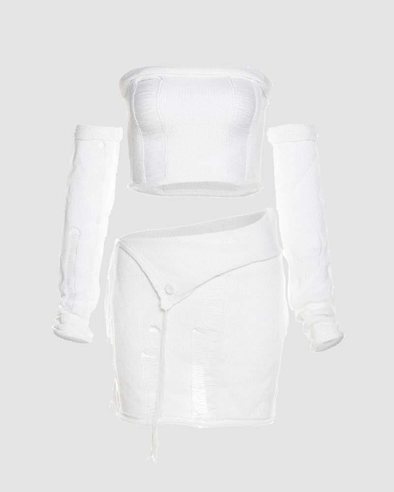 Pankhurst Strick-Set mit Ärmeln