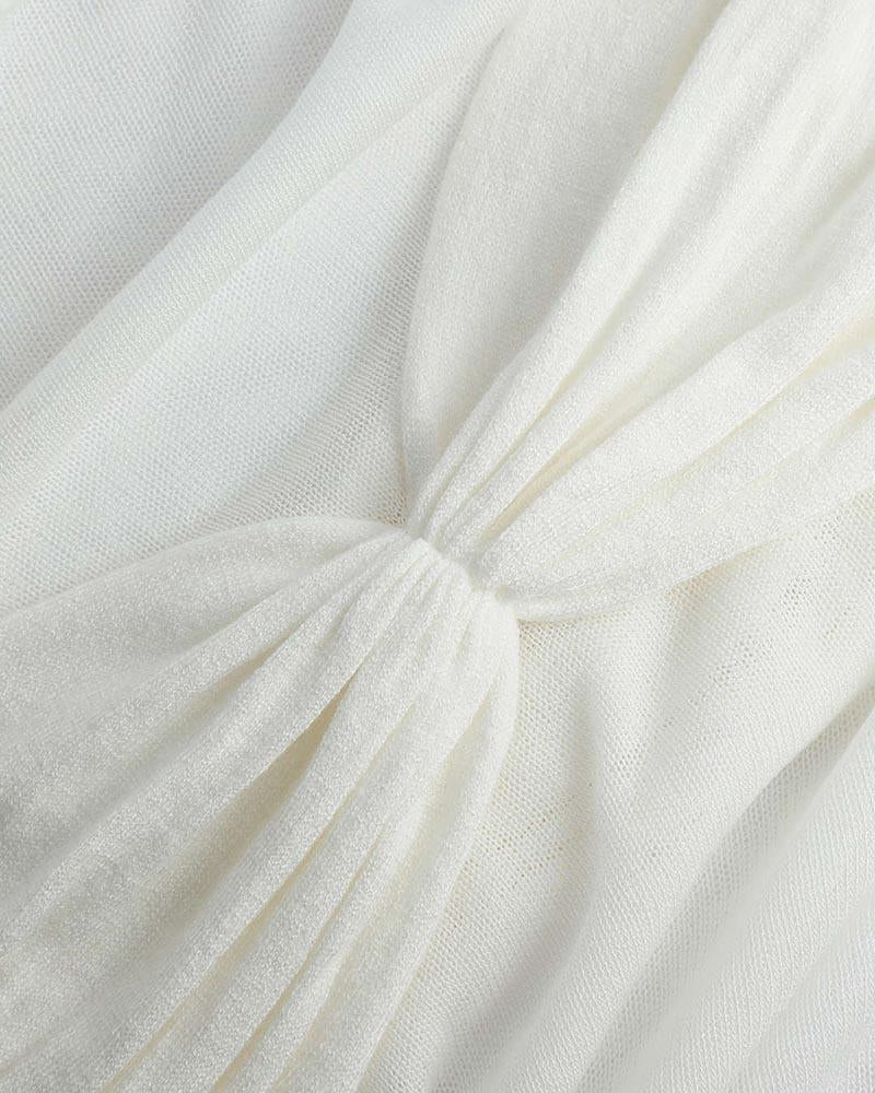 Therris – Schulterfreies Bandeau-Netzoberteil 
