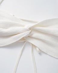 Tenerife Strick-Neckholder-Strick-Koord-Set