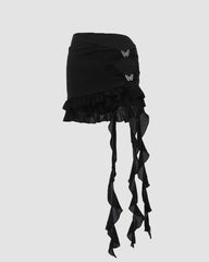 Futures Schmetterlings-Rüschen-Schleifenrock