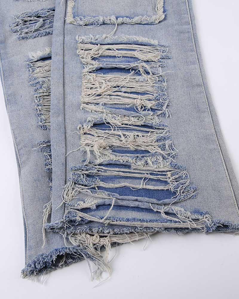 Retro-Jeans-Beinwärmer 