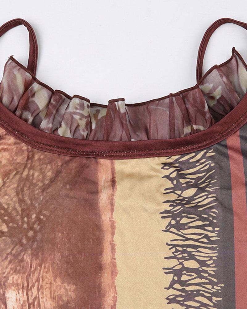 Chrysise Maxi-Camisole-Kleid 