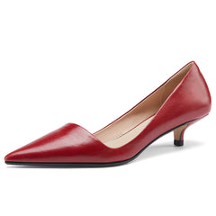 Xyla Handmade Pointy Toe Kitten Heels Newgew