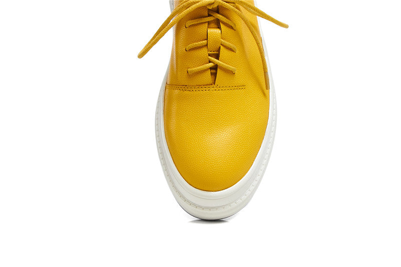 Charlize Genuine Leather Fashion Sneakers