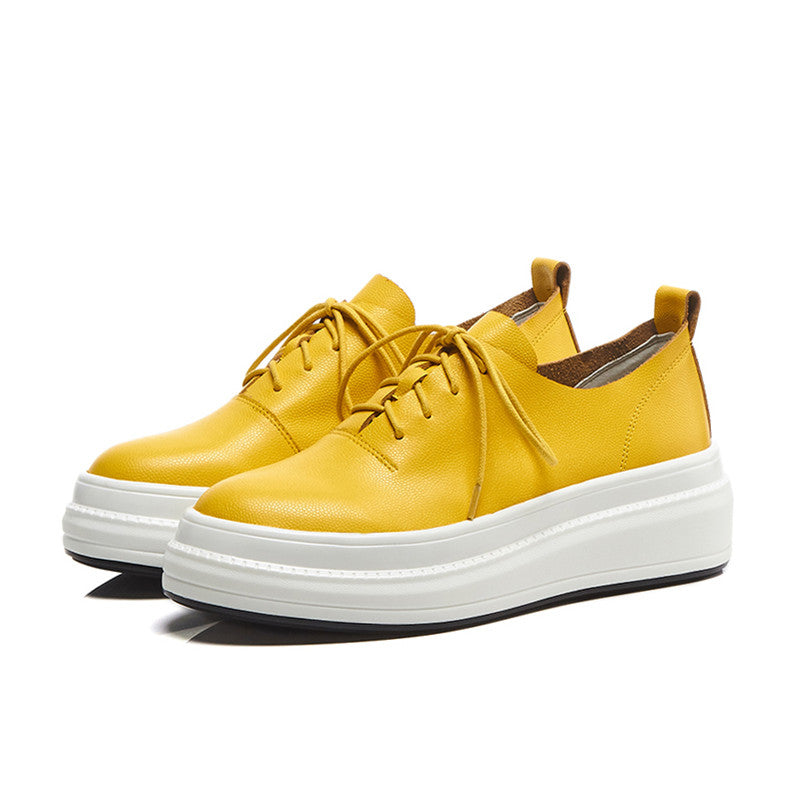 Charlize Genuine Leather Fashion Sneakers
