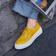 Charlize Genuine Leather Fashion Sneakers