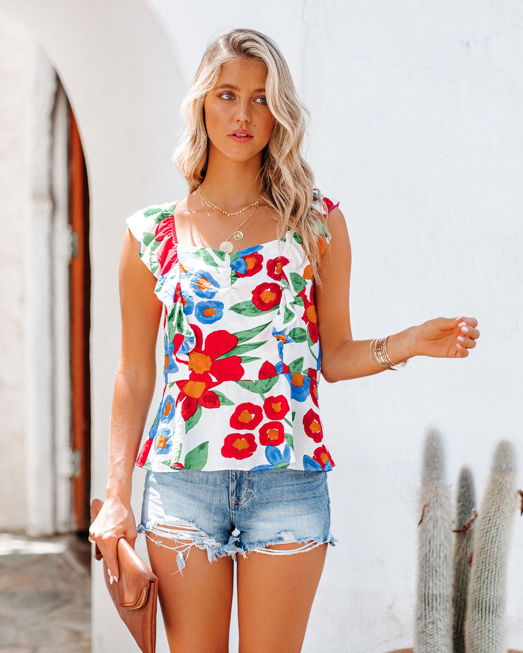 Love Grows Fonder Ruffle Peplum Tank