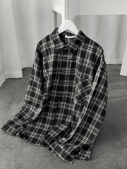 Men's Long Sleeve Checkered Button Shirt