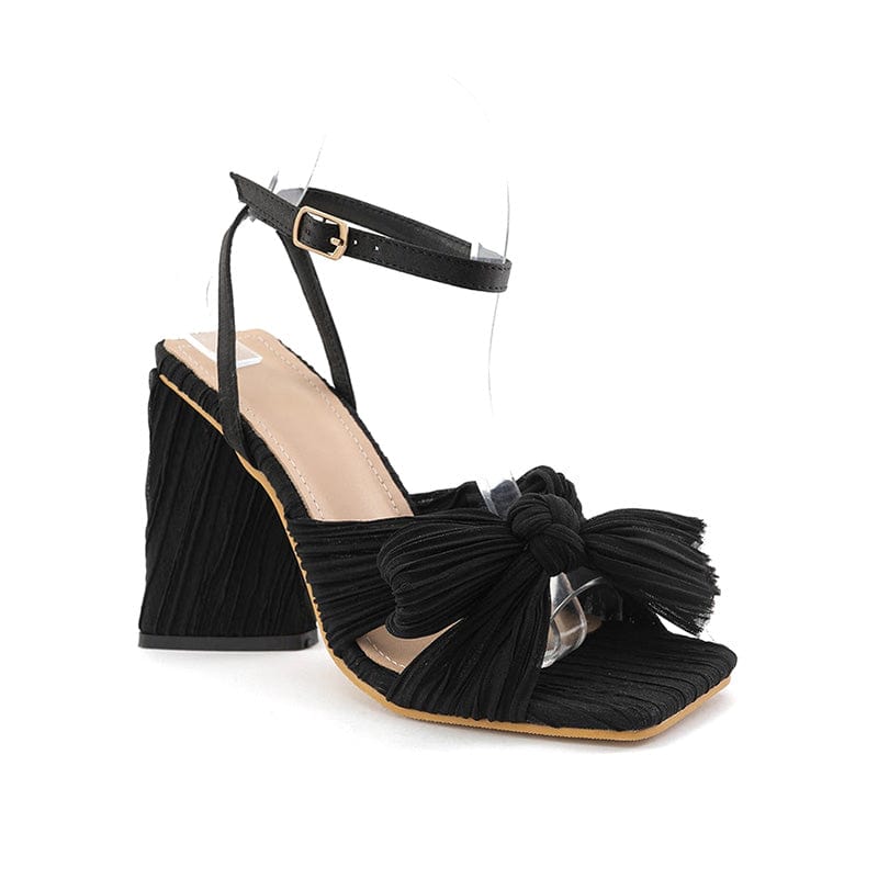 Bow Decor Heeled Sandals