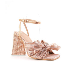 Bow Decor Heeled Sandals