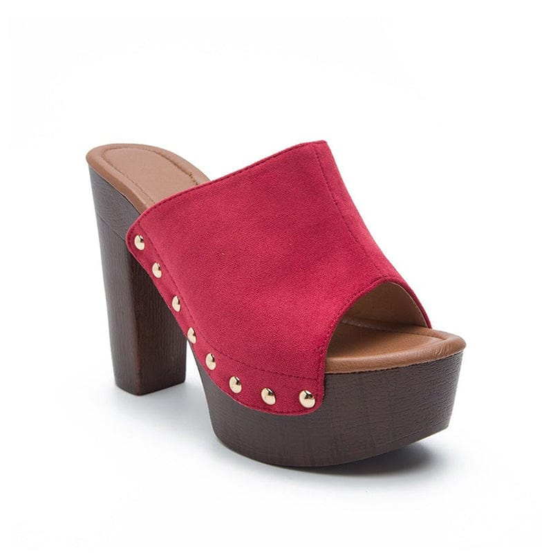 Open-toe Chunky Heel Sandals Newgew