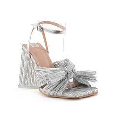 Bow Decor Heeled Sandals