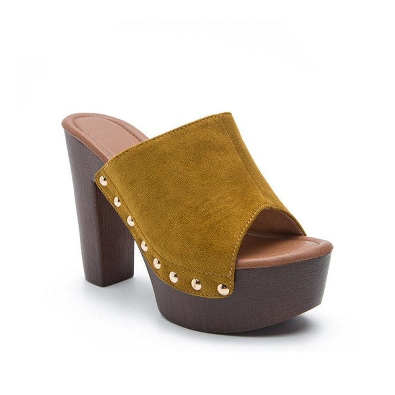 Open-toe Chunky Heel Sandals Newgew