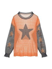 Langarmstrick mit Sternmuster