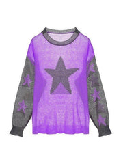 Langarmstrick mit Sternmuster