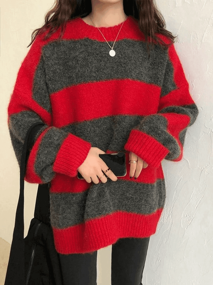 Gestreifter Pullover