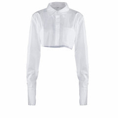 Esme Cropped Shirt Top