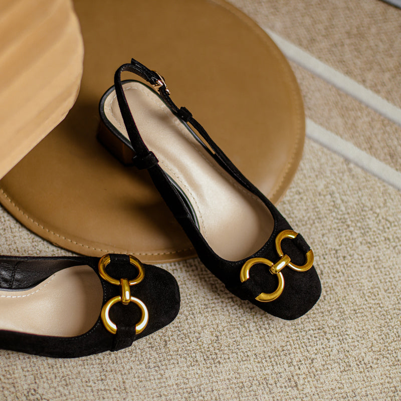 Allie Chain Slingback Heels Newgew