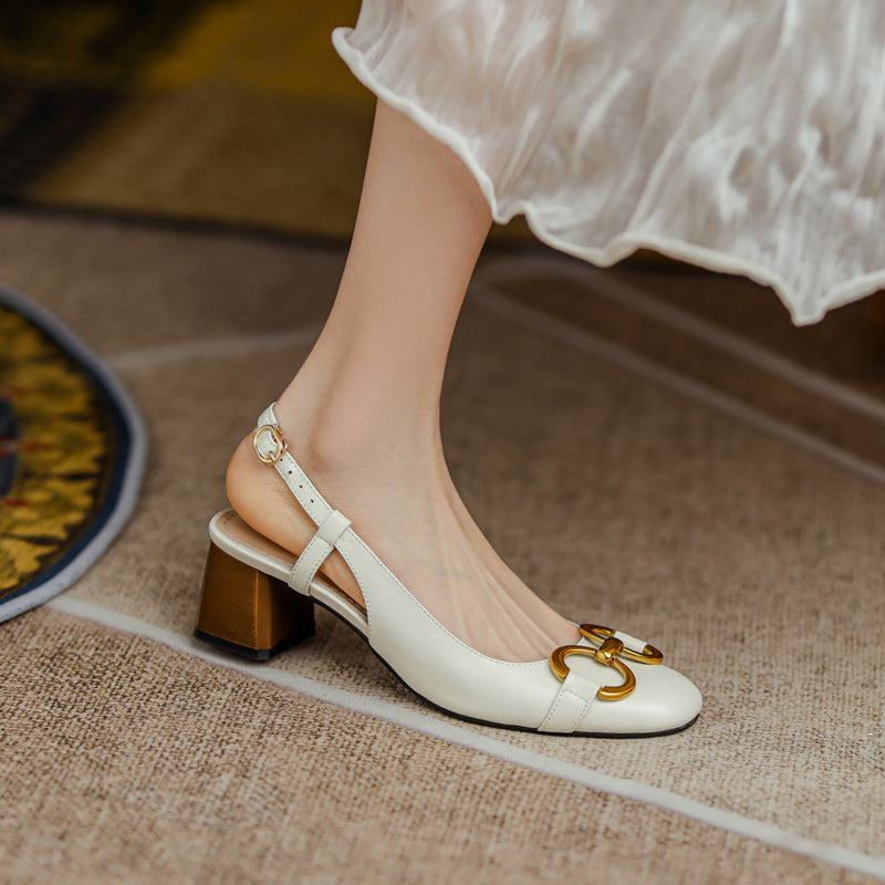 Allie Chain Slingback Heels Newgew