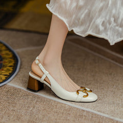 Allie Chain Slingback Heels Newgew