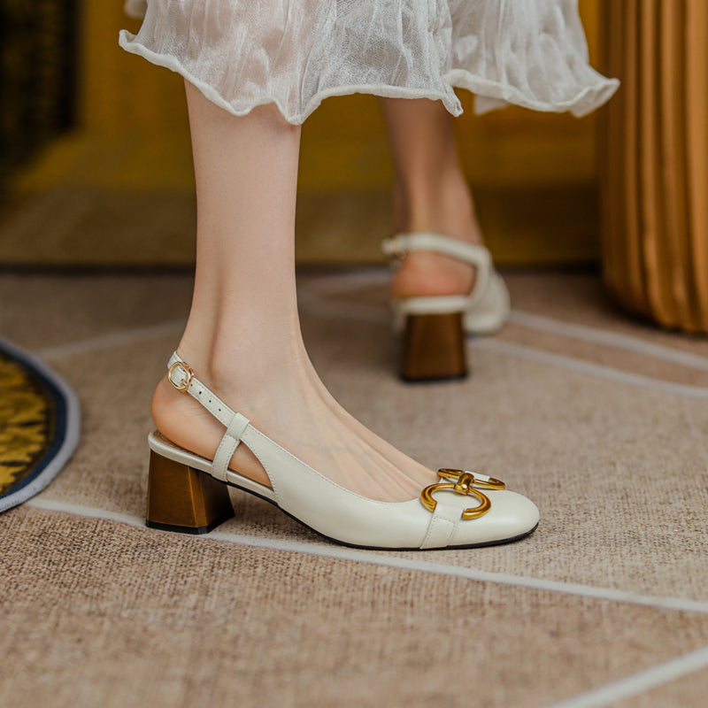 Allie Chain Slingback Heels Newgew