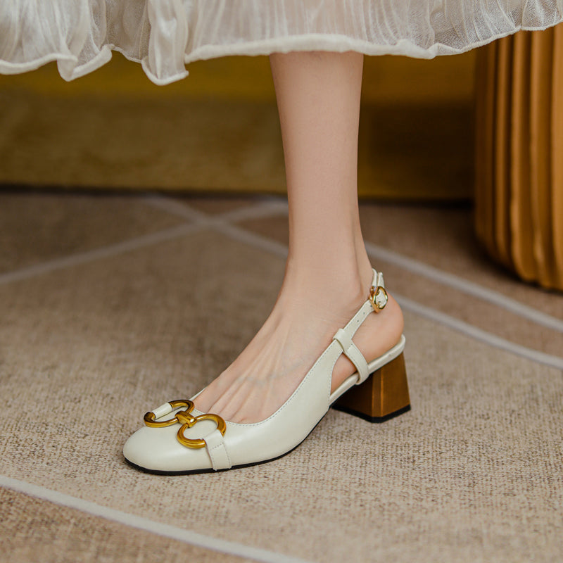 Allie Chain Slingback Heels Newgew