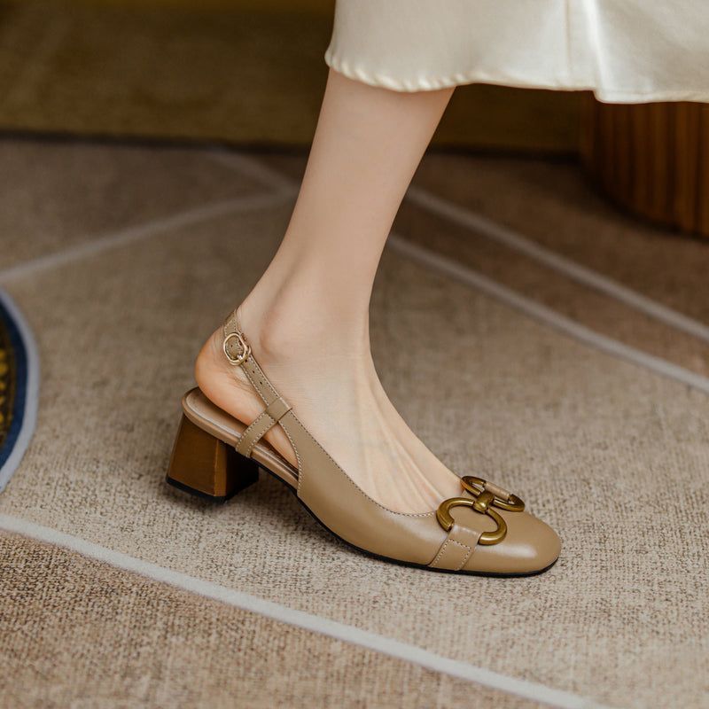 Allie Chain Slingback Heels Newgew