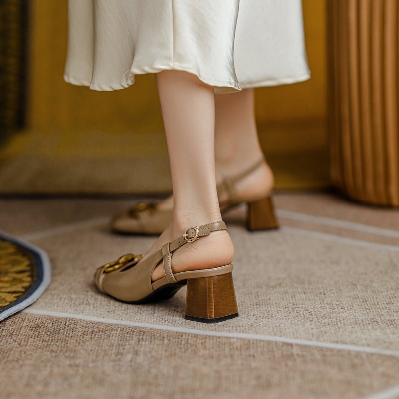 Allie Chain Slingback Heels Newgew