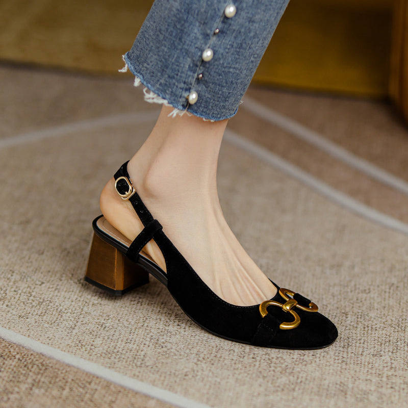 Allie Chain Slingback Heels Newgew