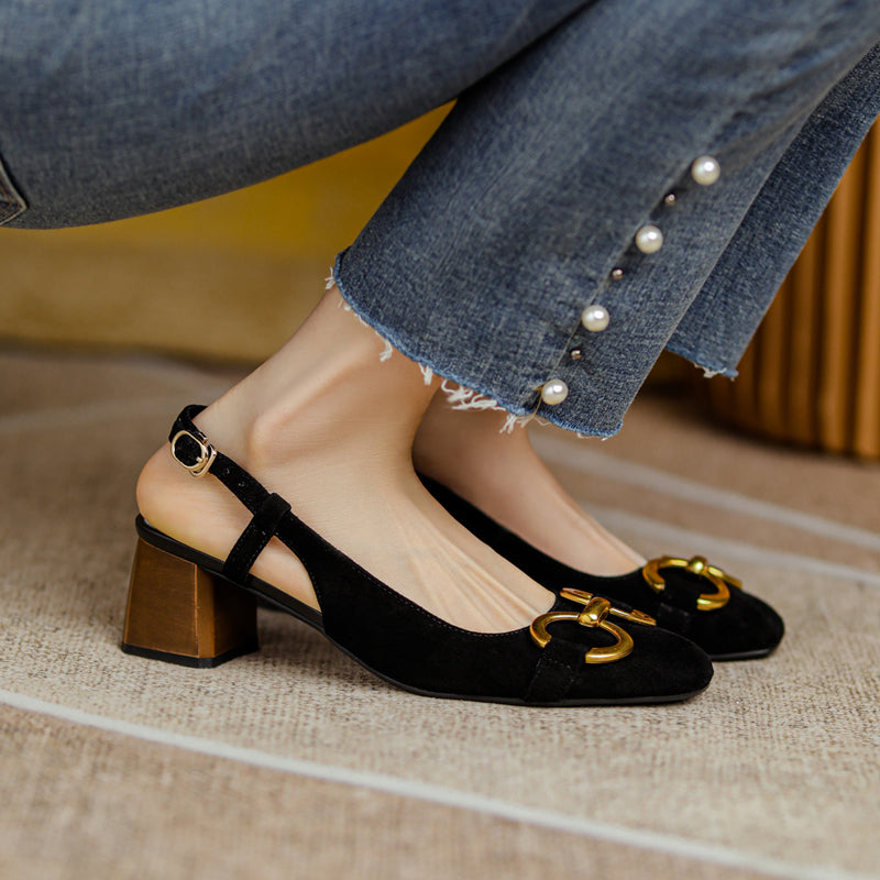 Allie Chain Slingback Heels Newgew