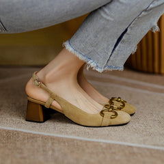Allie Chain Slingback Heels Newgew